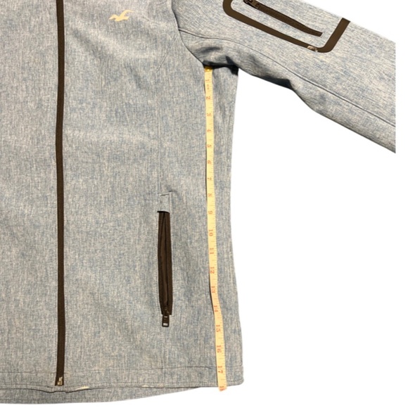 ๐ฅ HOLLISTER HOODED LIGHT JACKET BLUE ๐ฅ - Picture 3 of 7